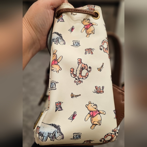 Loungefly Disney Winnie Pooh Character Cream & Brown Print Backpack - Picture 16 of 16
